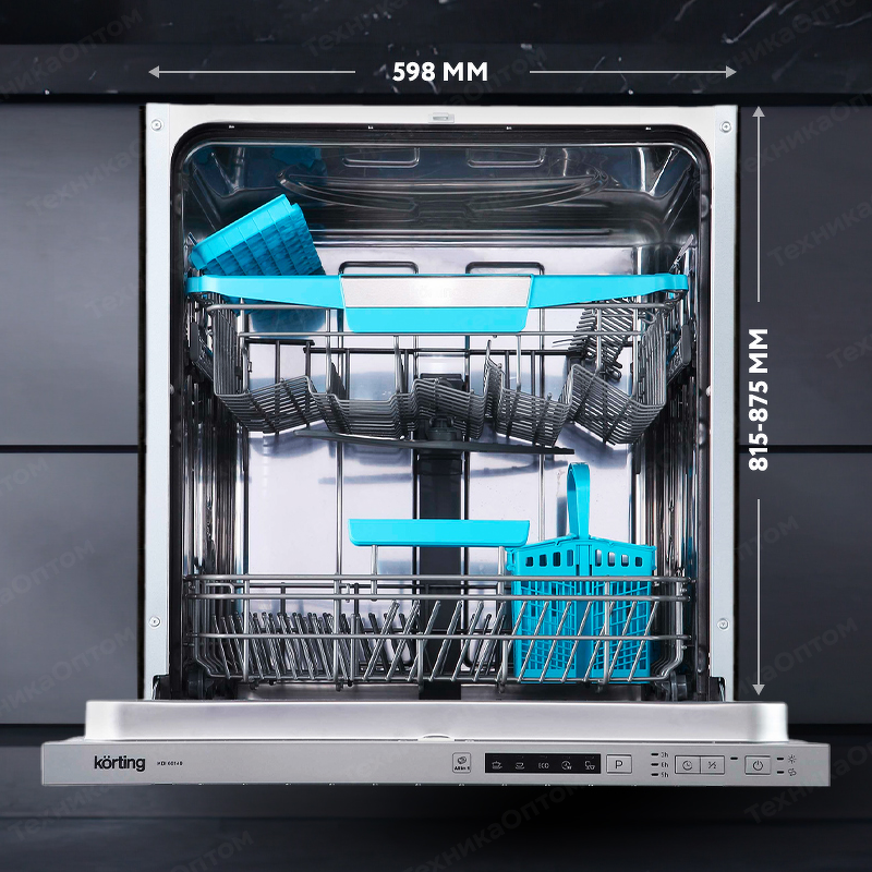 Преимущества Посудомоечная машина 60см встраиваемая Körting KDI 60140