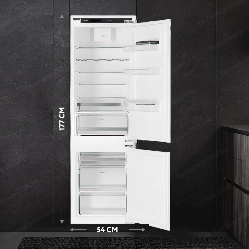 Преимущества Холодильник встраиваемый Körting KSI 17877 CFLZ